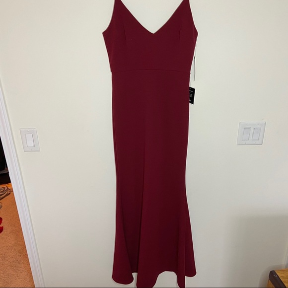 NWT Lulu's Infinite Glory Red Wine Maxi Dress - Picture 8 of 15
